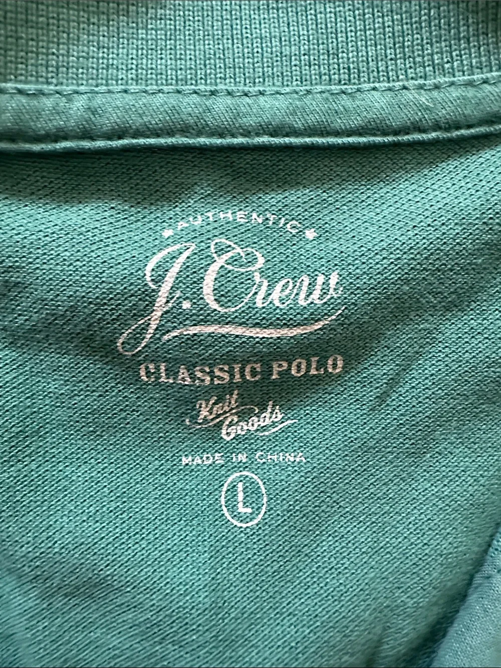 J. Crew Teal Green Short Sleeve Polo